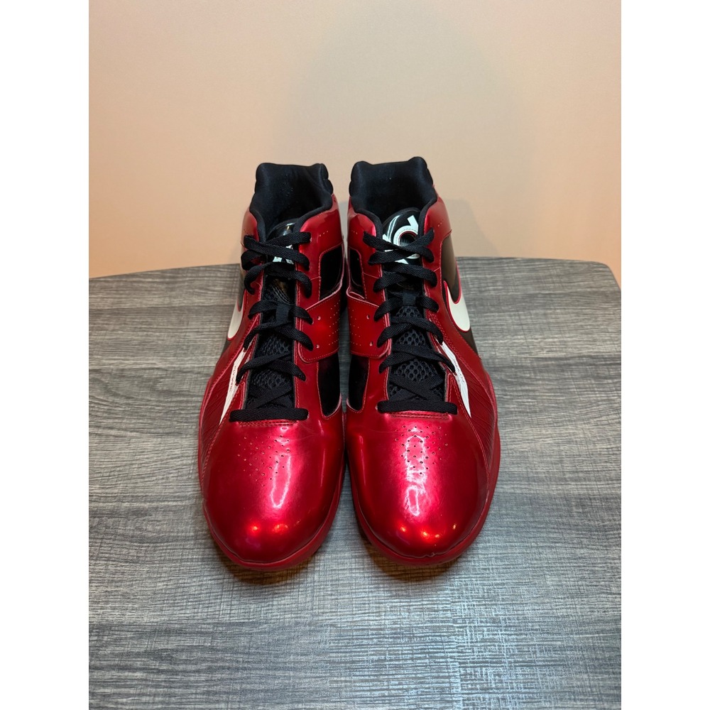 Nike KD 3 Kevin Durant Metallic Red Black White Basketball Shoes 417279-600 - Picture 1 of 5